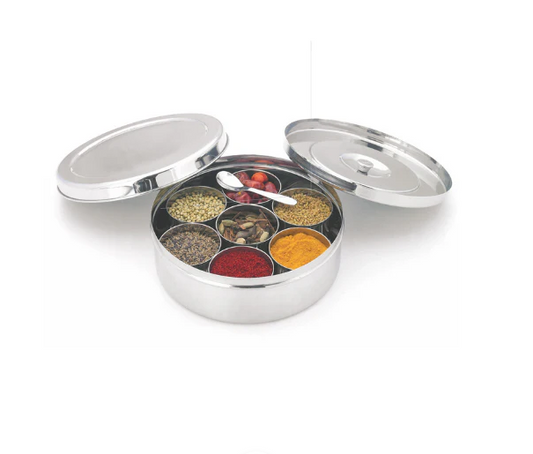 Stainless Steel Masala Dabba / Spice Box,