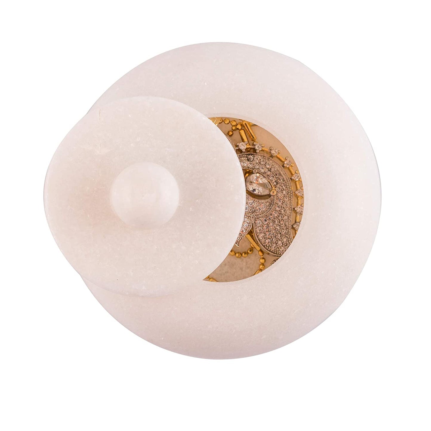 White Stone Haldi Box 3 inches