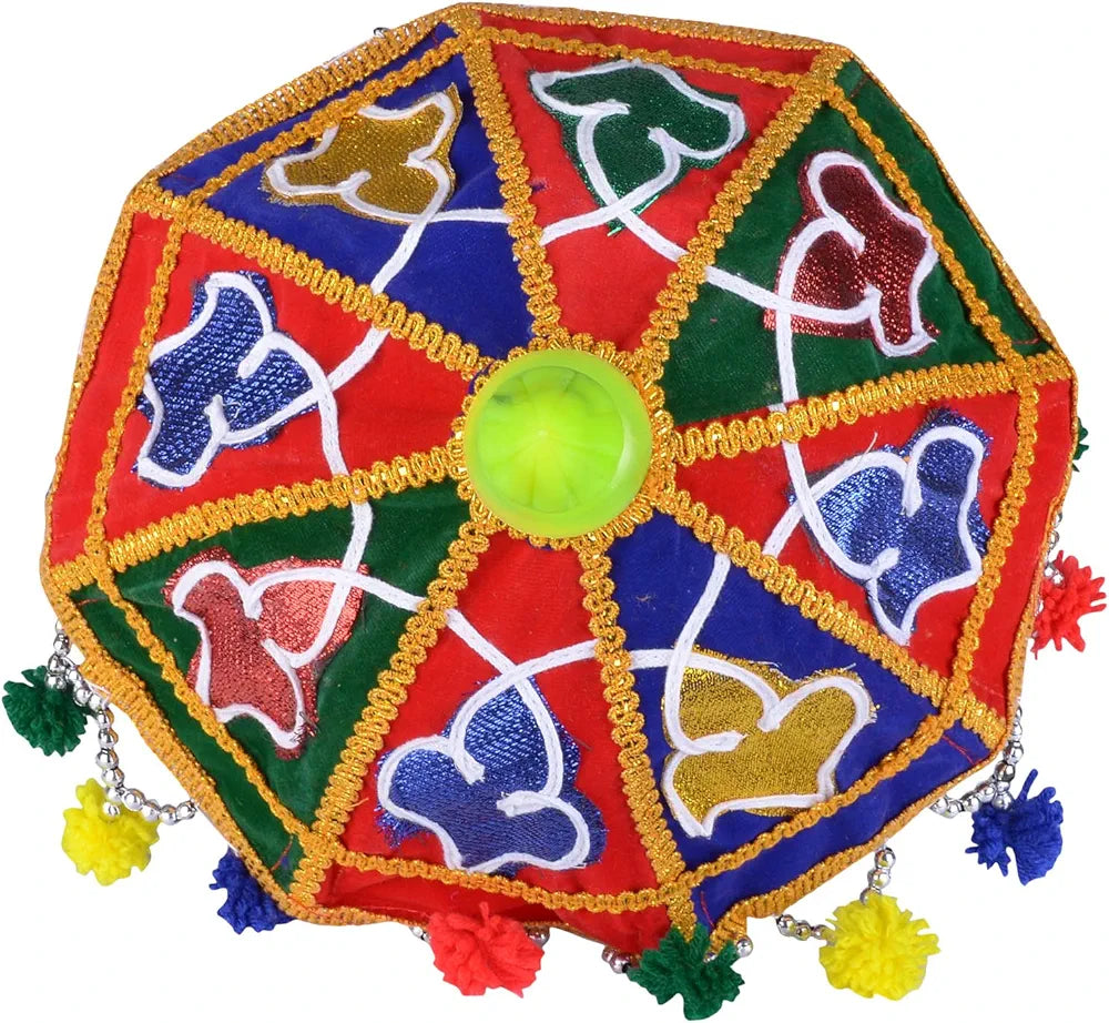 Ganesh charuthi velvet Umbrella (Multi_9.8 Inch X 0.3 Inch X 13.7 Inch)