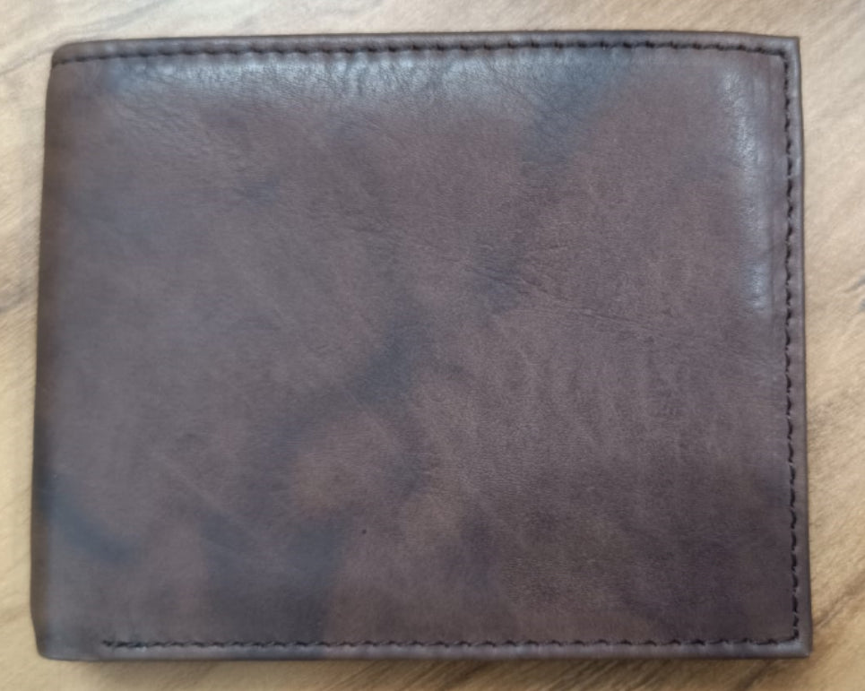 Genuine Leather Black Card Holder and Coin Pocket with Soft Finish