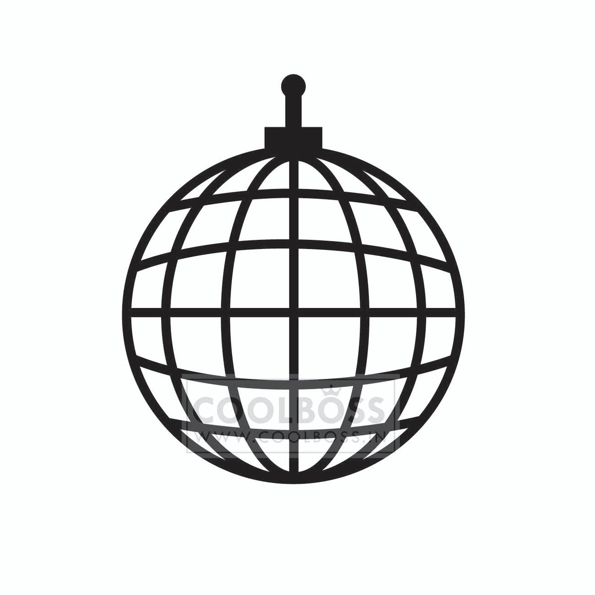 Disco Ball SVG EPS PNG | Retro Sunburst Clipart PNG EPS SVG | Instant Download
