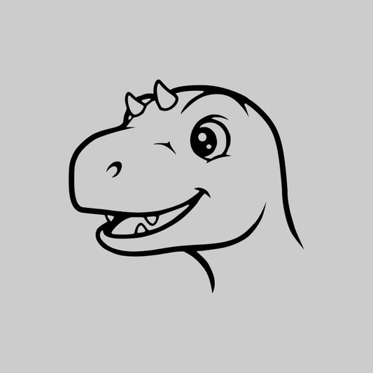 Dinosaur Head SVG PNG Digital Download