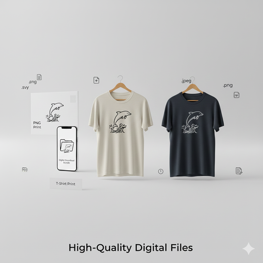 Jumping Dolphin SVG PNG Digital Download