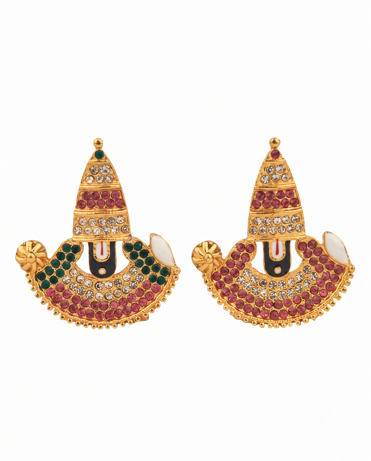 1.5″ Gold-Plated Sri Venkateswara Balaji Desktop & Car Dashboard Idol