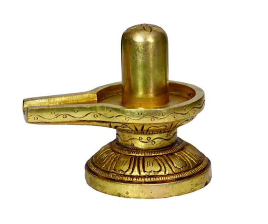 Brass Shivalingam for Pooja 8.5cm Height