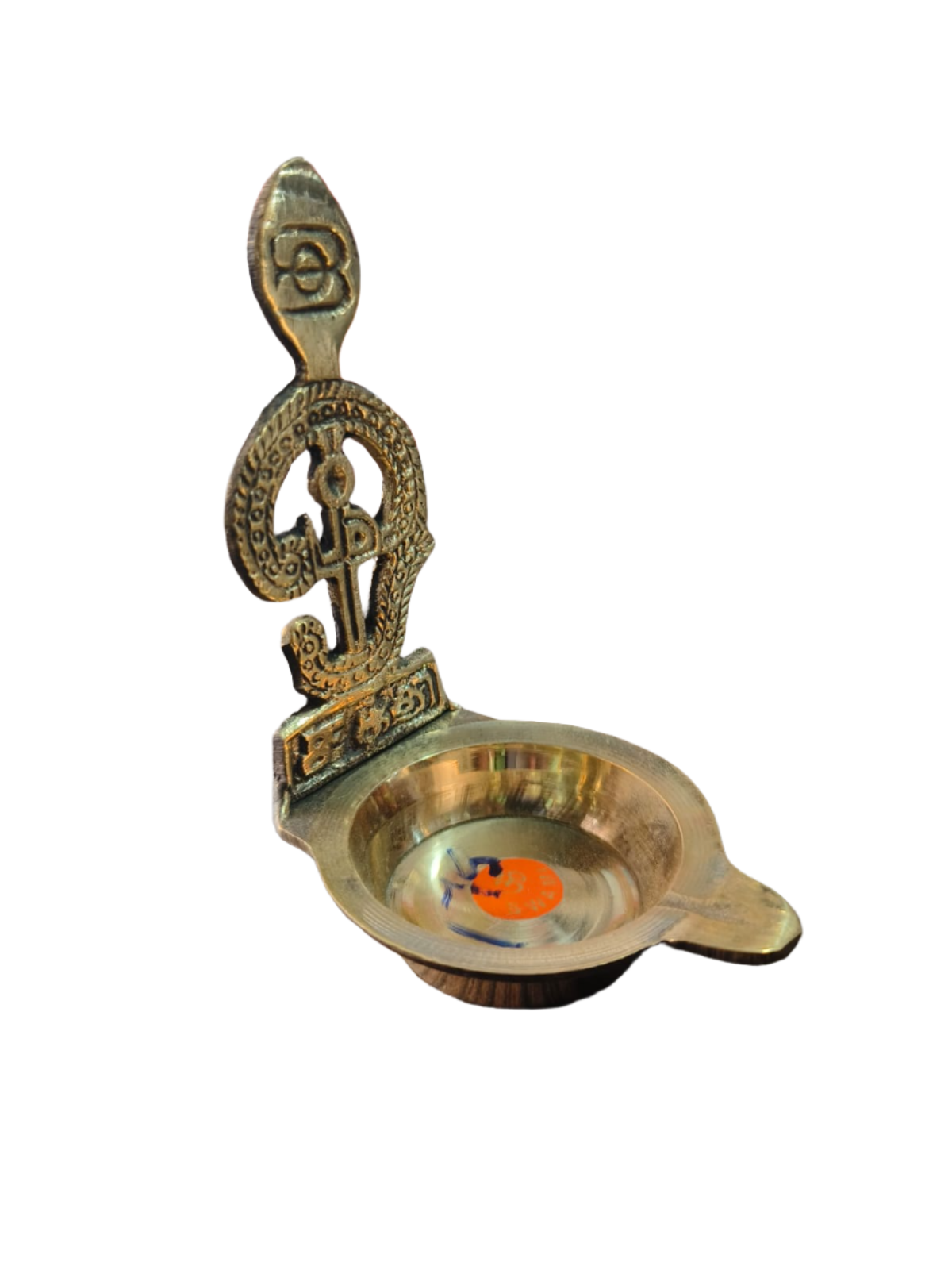 Brass OM Vel Diya 9.5 height