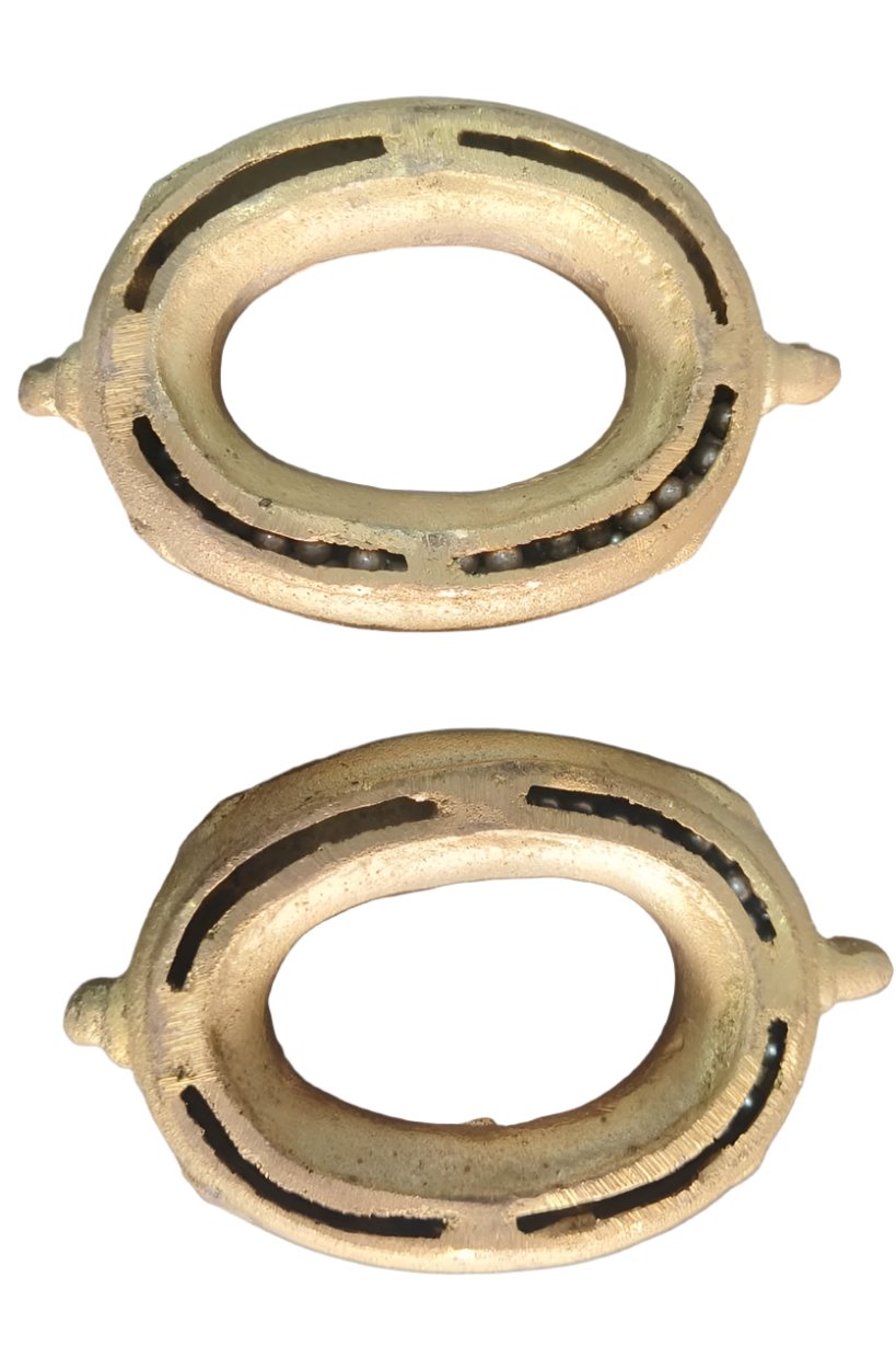 South Indian Brass Kai Silambu for Use Dance in Temples During Amman