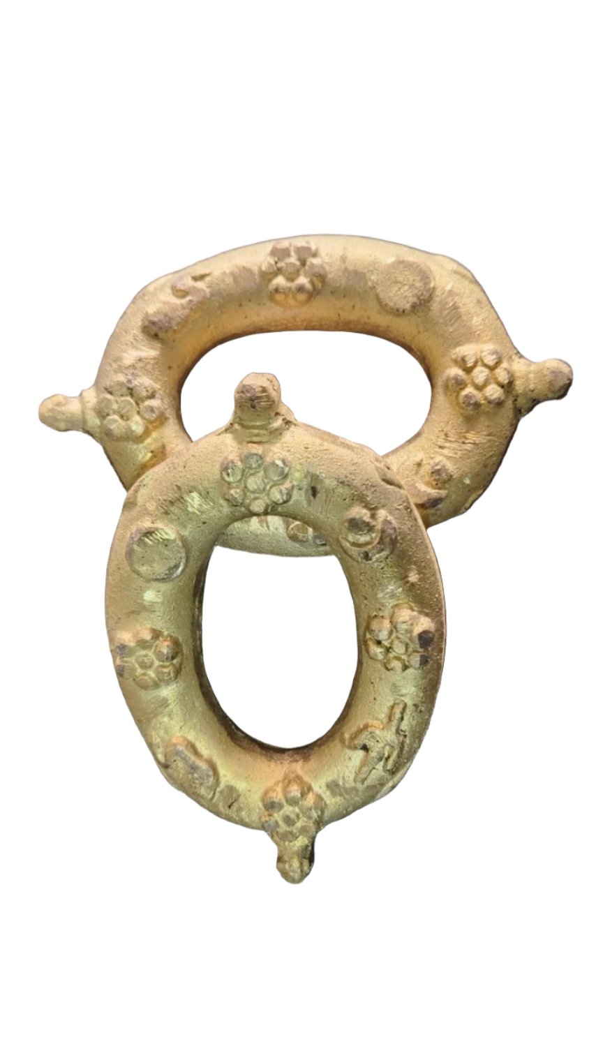 South Indian Brass Kai Silambu for Use Dance in Temples During Amman