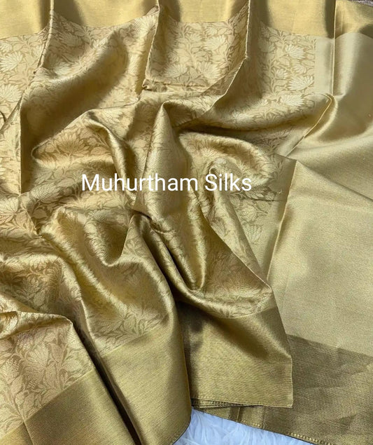 Banarasi Golden Tissue Soft Saree