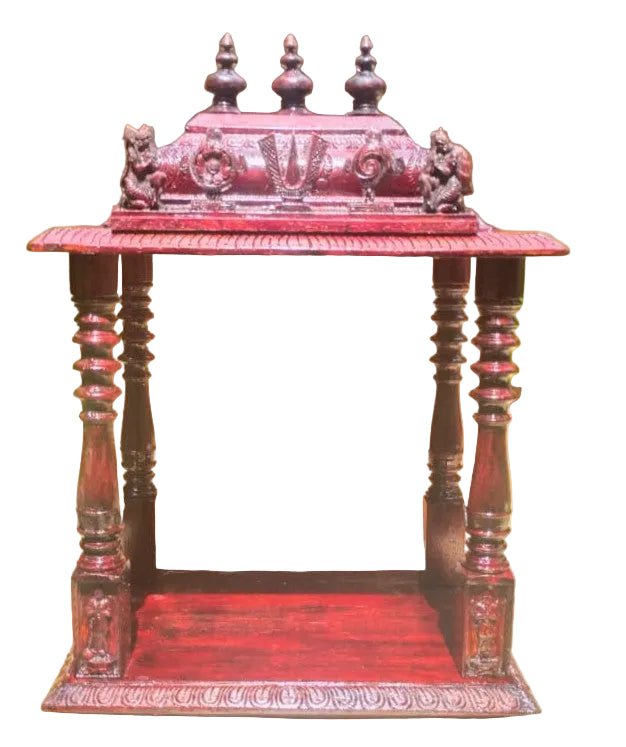 Coolboss Traditional Wooden Pooja Mandapam