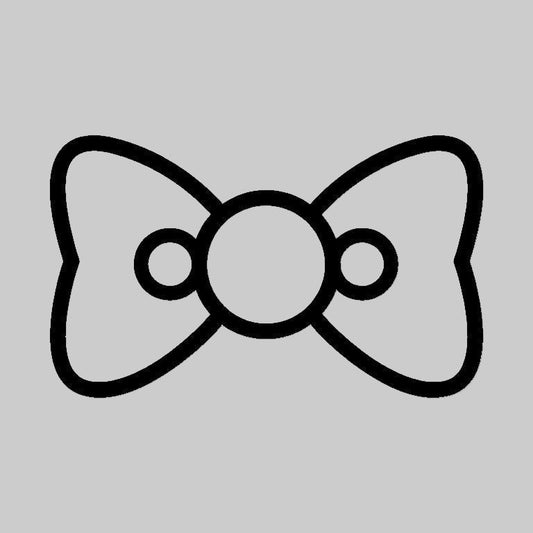 Minimalist Bow Outline SVG |Cut Ribbon Design for Cricut & Silhouette