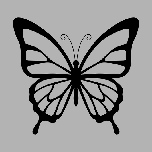 Butterfly Silhouette SVG Minimalist Cut File