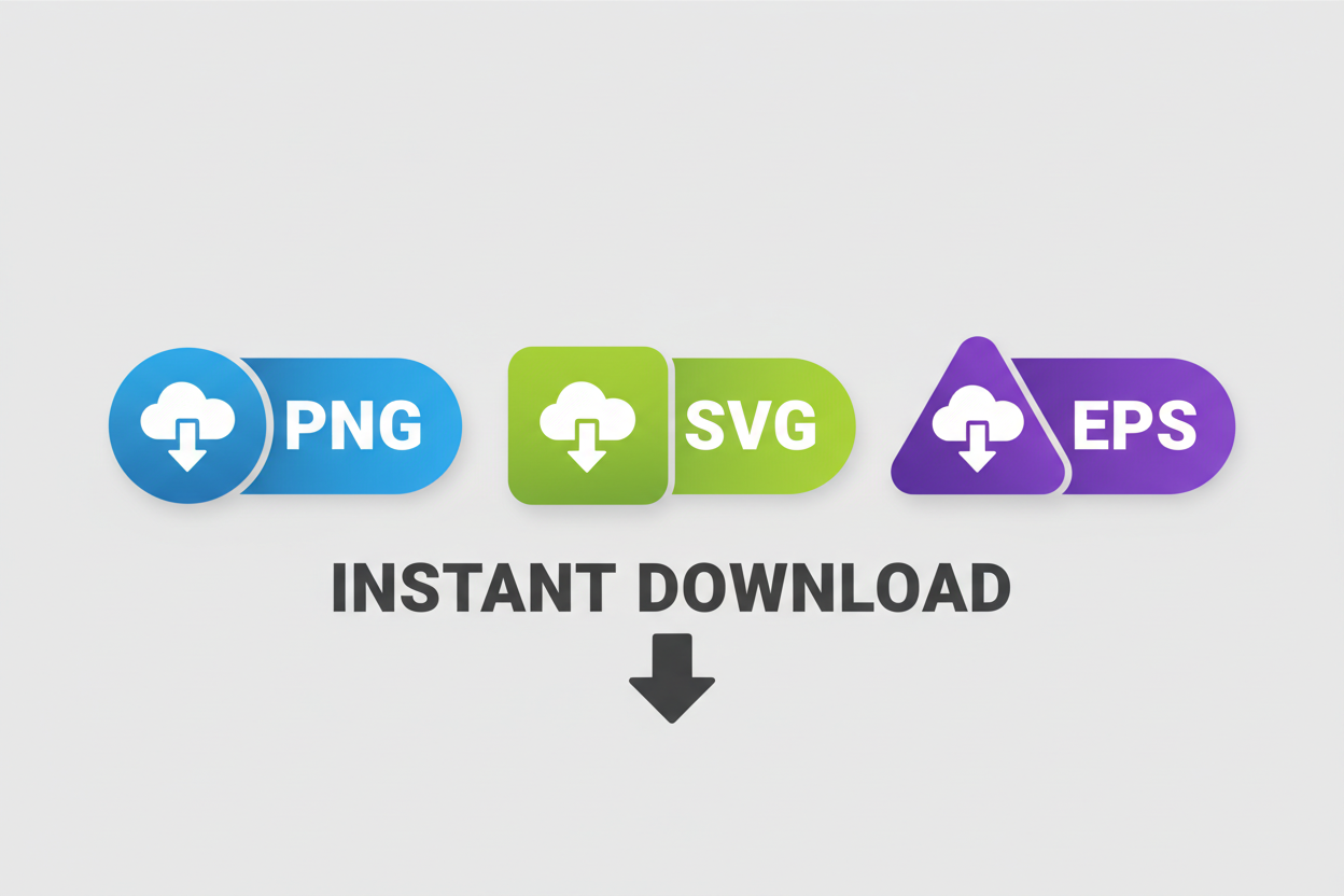 create instant download PNG SVG EPS