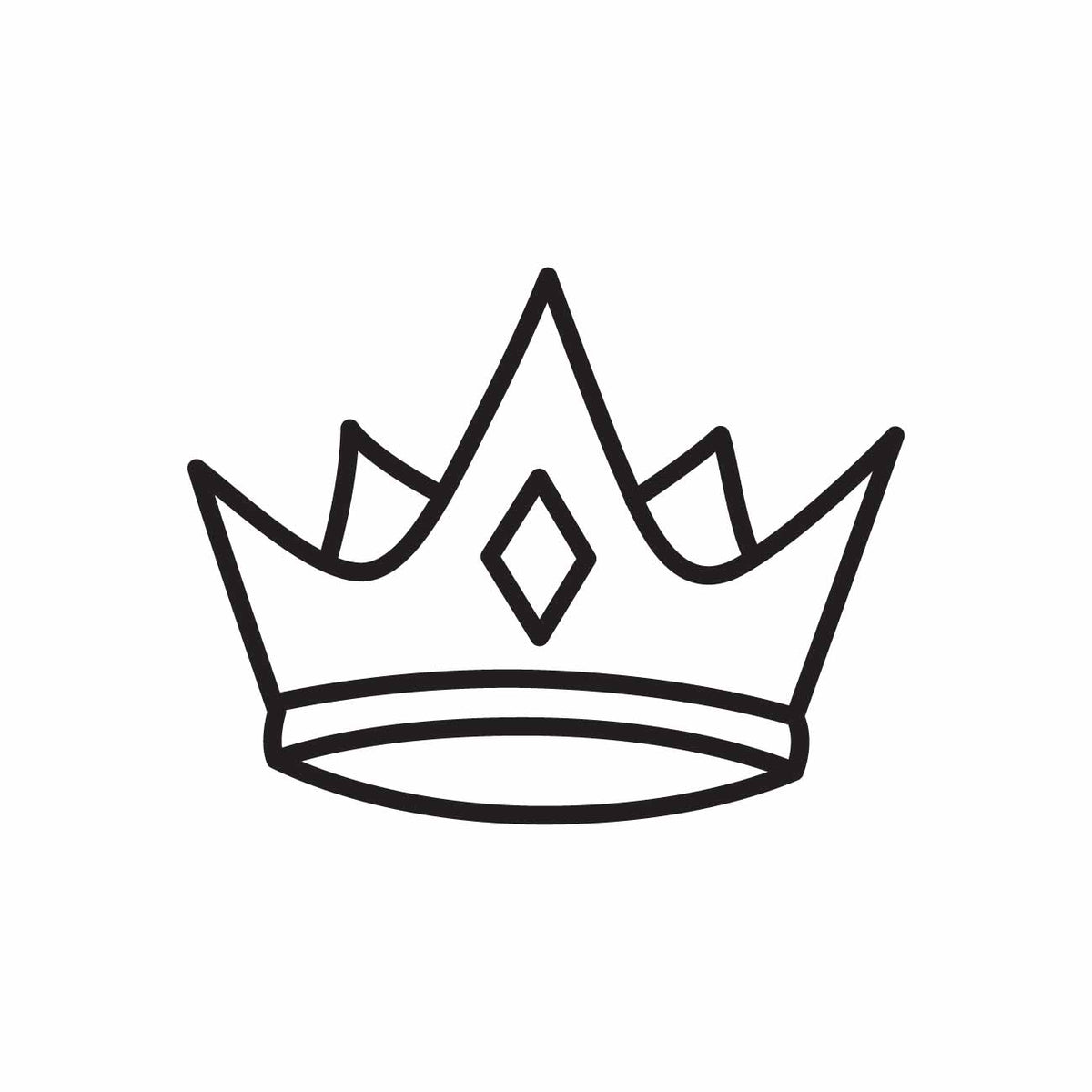 Minimalist Crown SVG PNG Instant dowwnload
