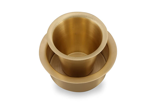 Brass Coffee Dabara Set 4 inches