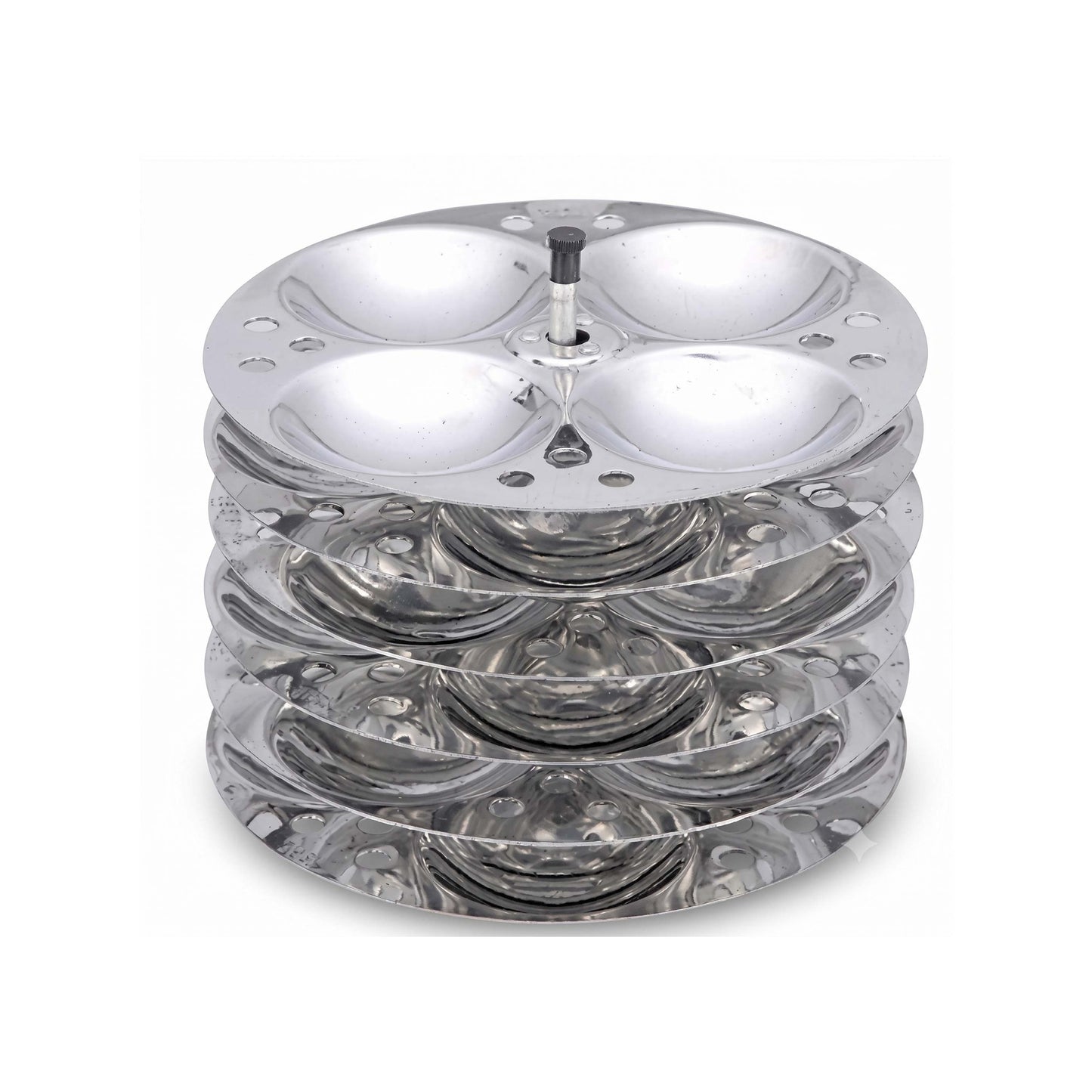 4-Plate Stainless Steel Idli Stand