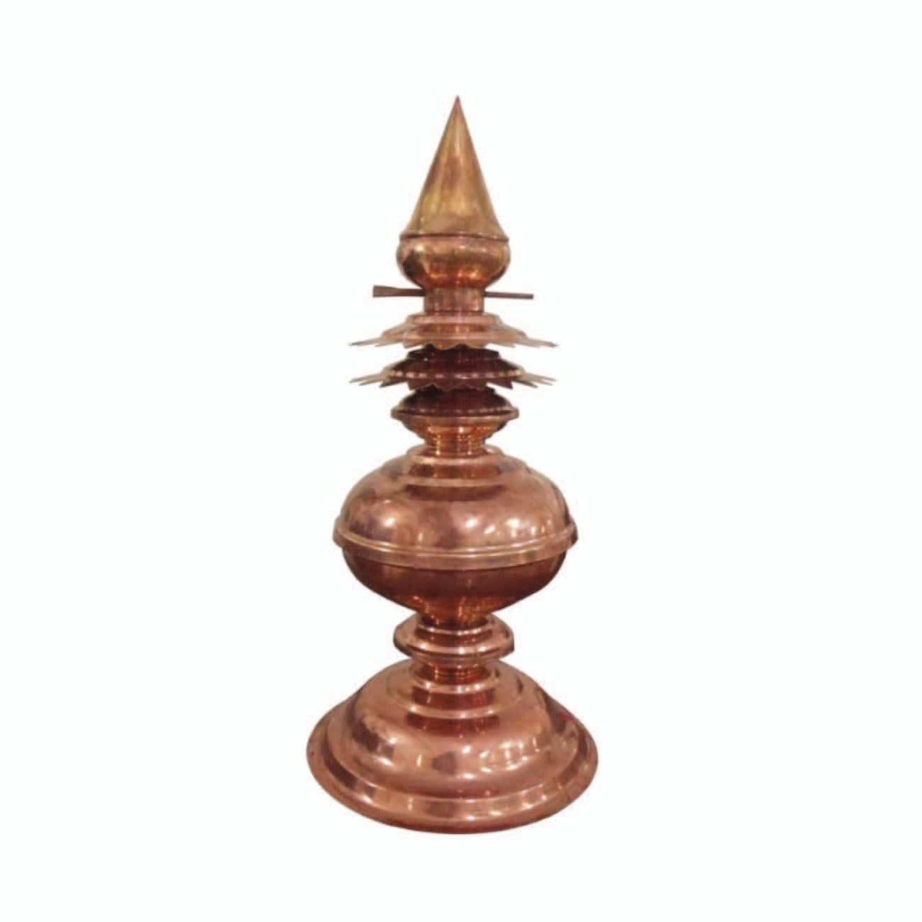 Temple Kalash 6 Inches Copper