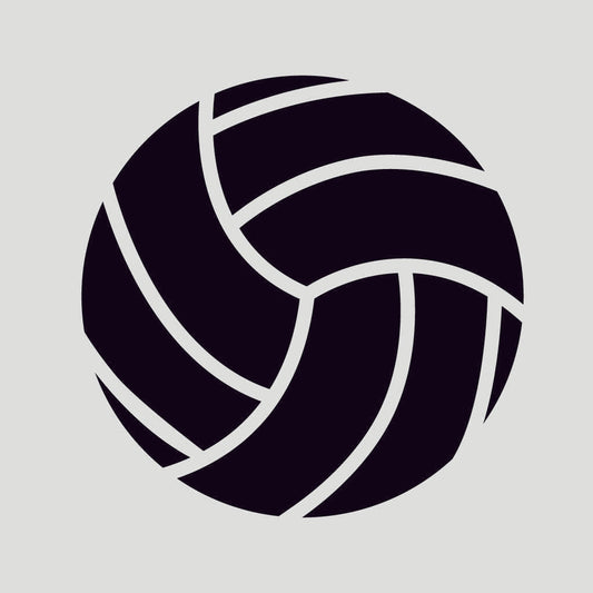 Volleyball SVG Sports Vector Clipart Black and White Volleyball Design For Cricut