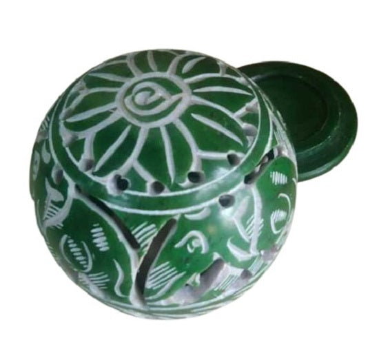 Soapstone Sambrani Holder Box 4 inches
