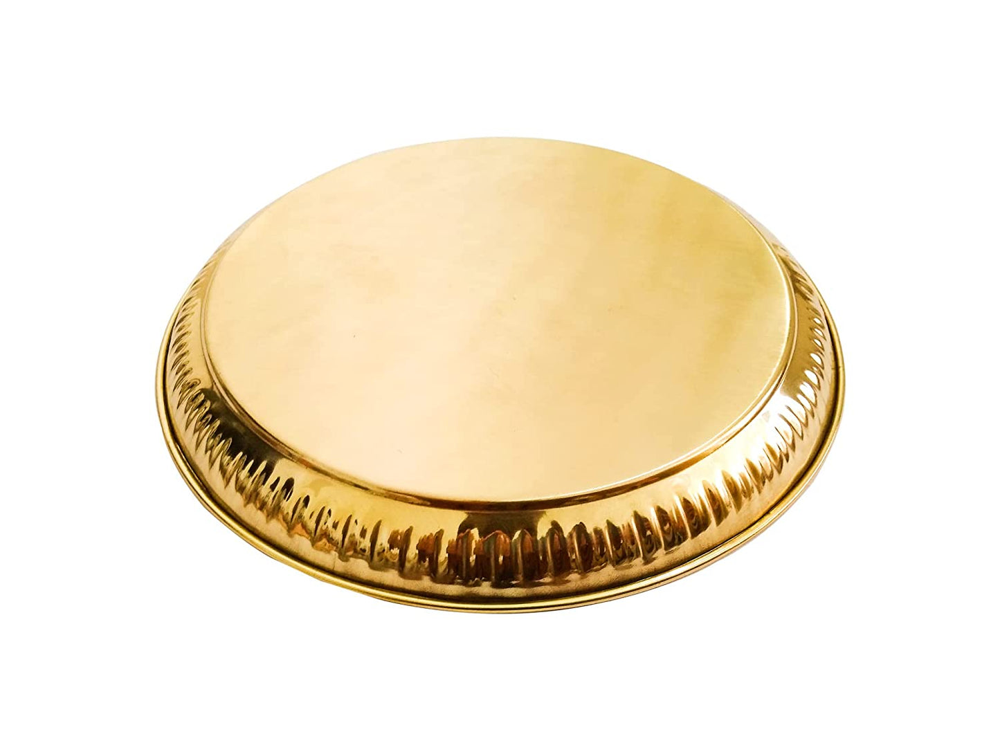 Aarti Pooja Plate Brass 8 inches