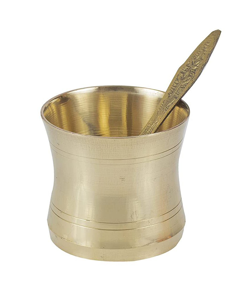 Pooja Dhali Set Brass 9 inches