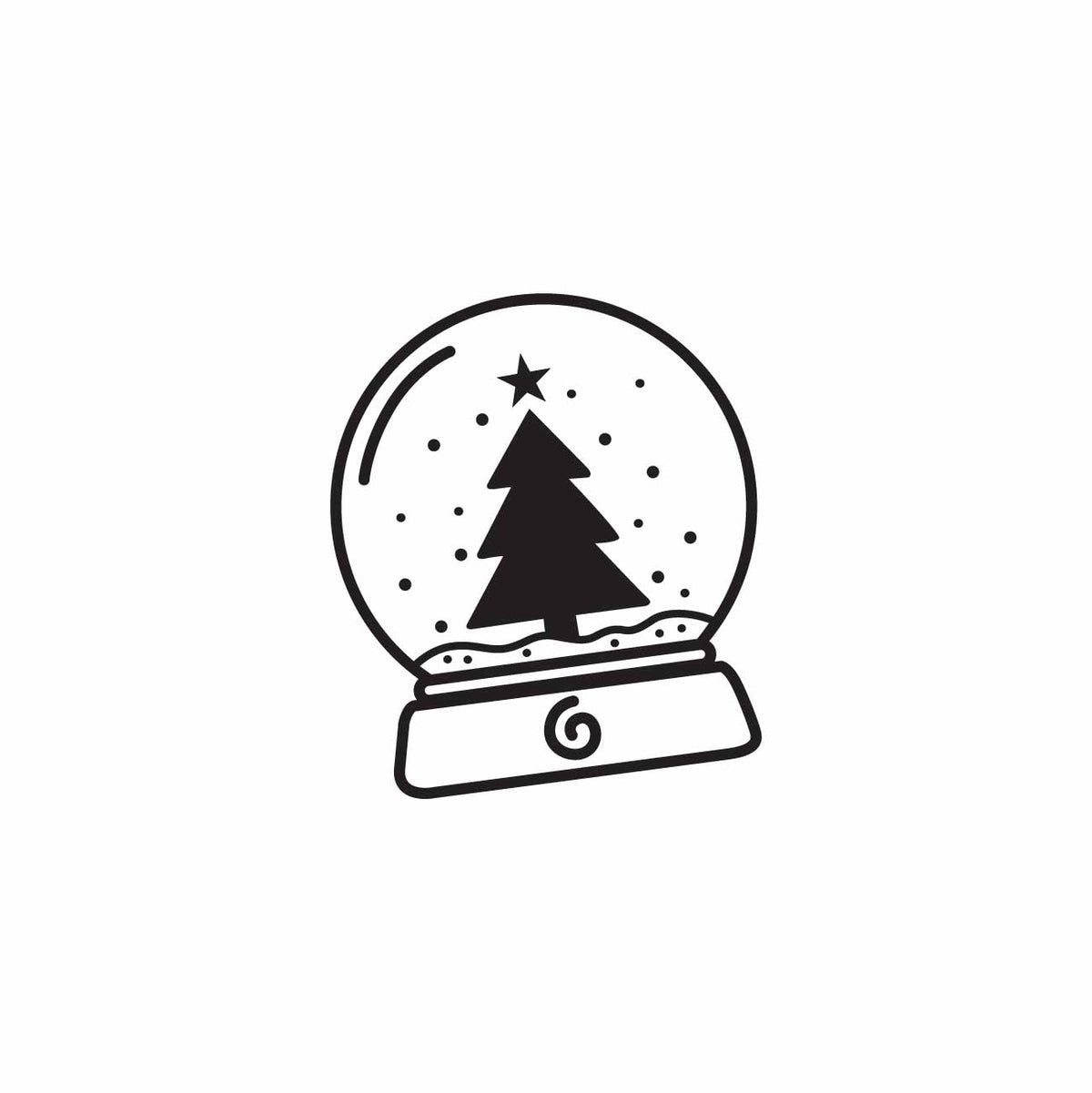 Snow Globe SVG PNG Instant Download