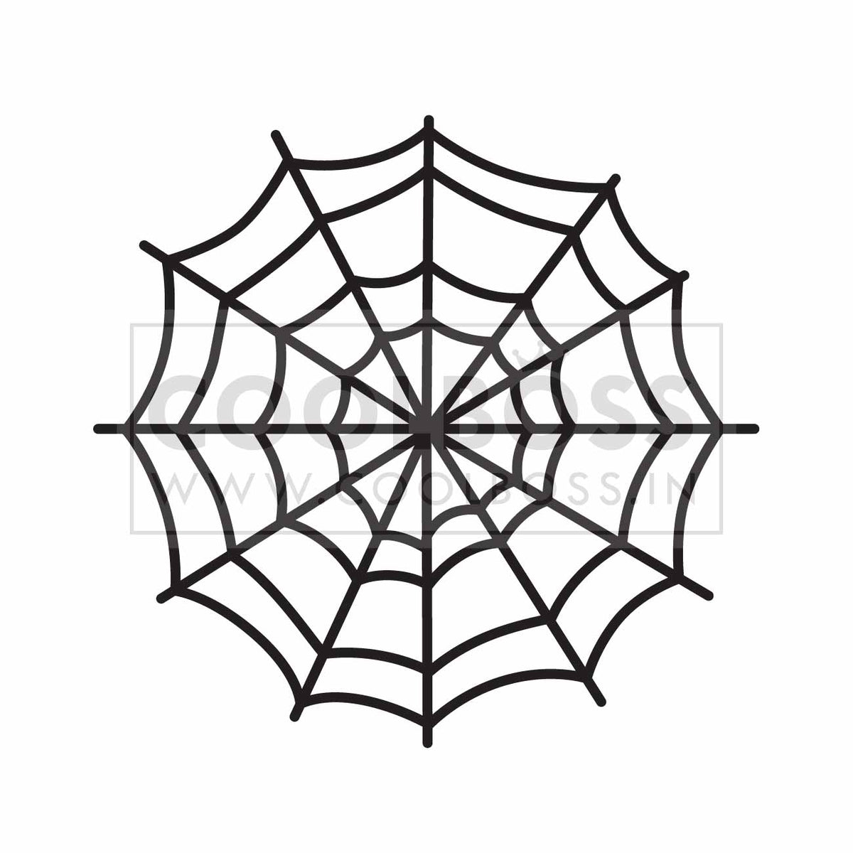 Spider Web Vector Graphic – Digital Cut File (SVG, PNG, EPS)
