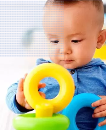 Stacking Ring Toy Multicolored Ring for Kids (Multicolor)