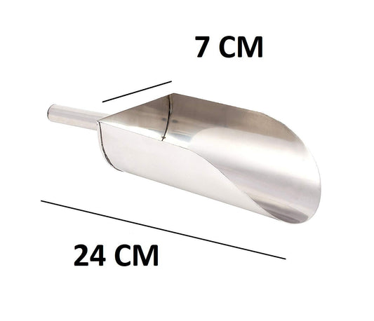 Rice Scoop Steel 9.5 Inches