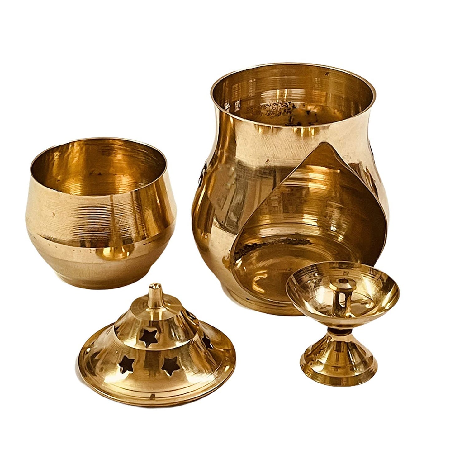 Special Pooja Diya Brass 6.5 inches