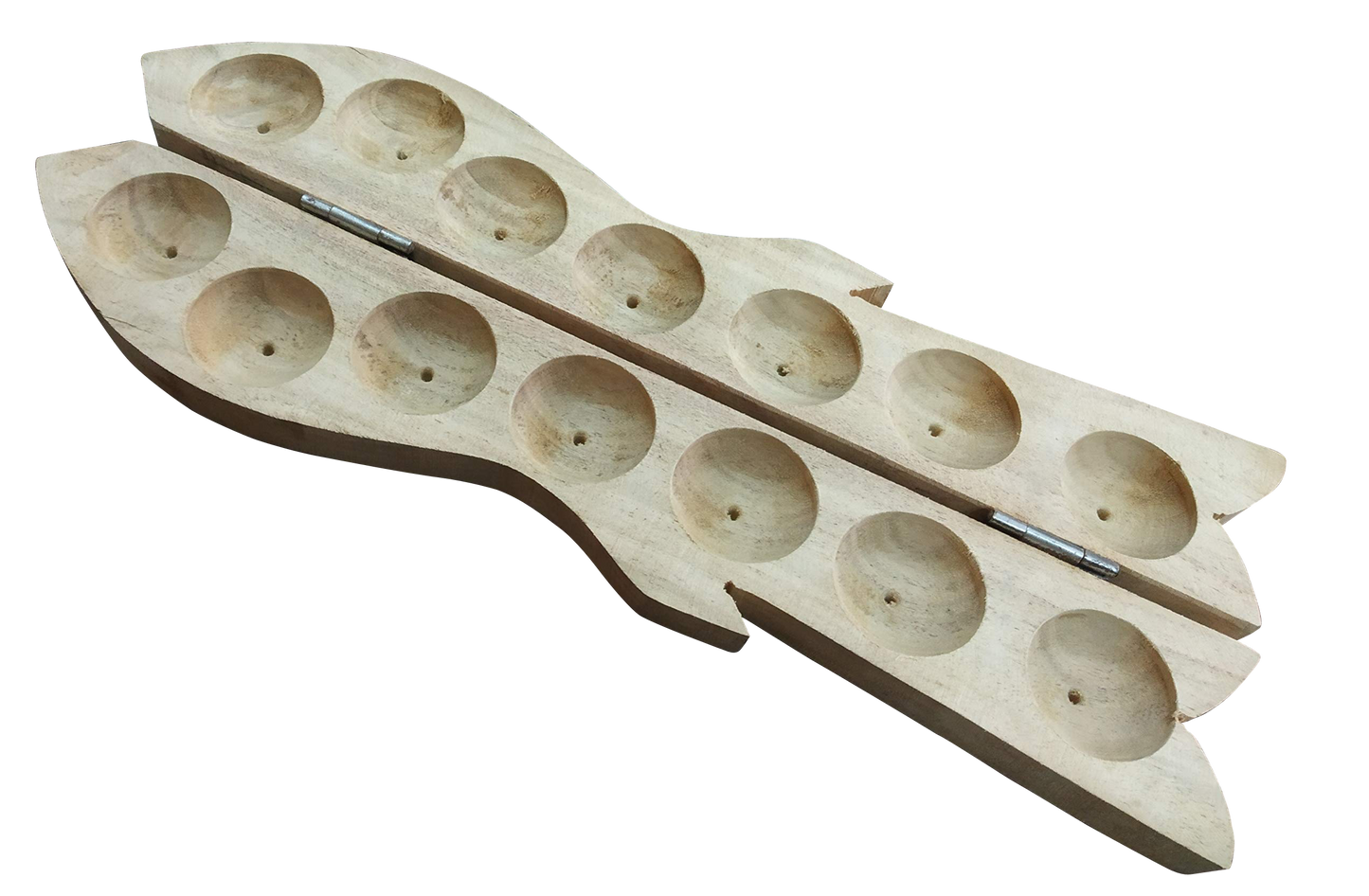 Fish Design Pallankuzhi wooden 15 inches
