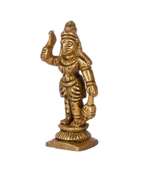 Madurai veeran Statue Brass 3 inches