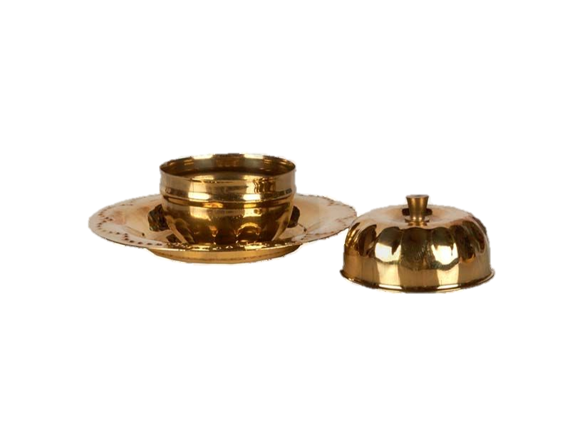 Brass Kumkum Gift Holder Box 1.8 inches