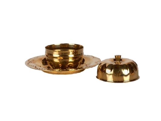 Brass Kumkum Gift Holder Box 1.8 inches