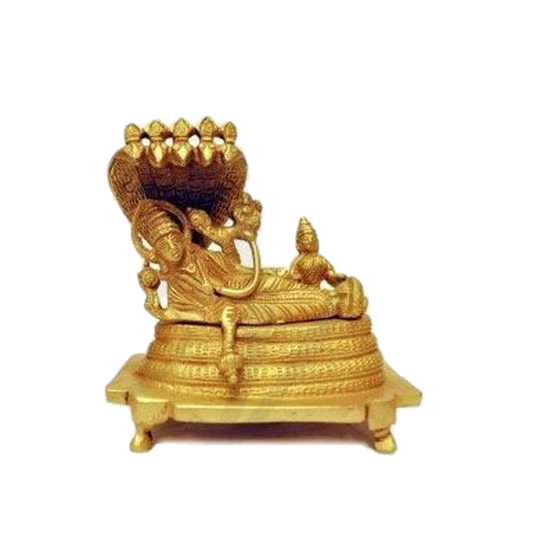 Lord Ranganathar Statue Brass 5 inches
