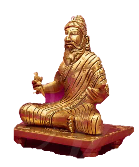 Thiruvalluvar Statue Brass 6 Inches