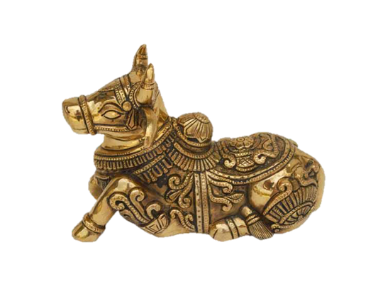 Lord Nandhi Brass Statue 6 Inches