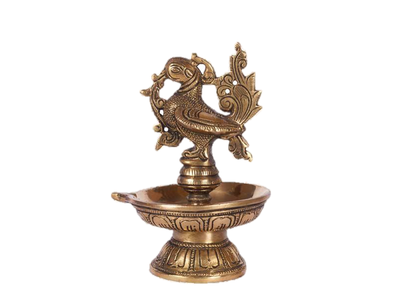 Annam Swan Brass Diya