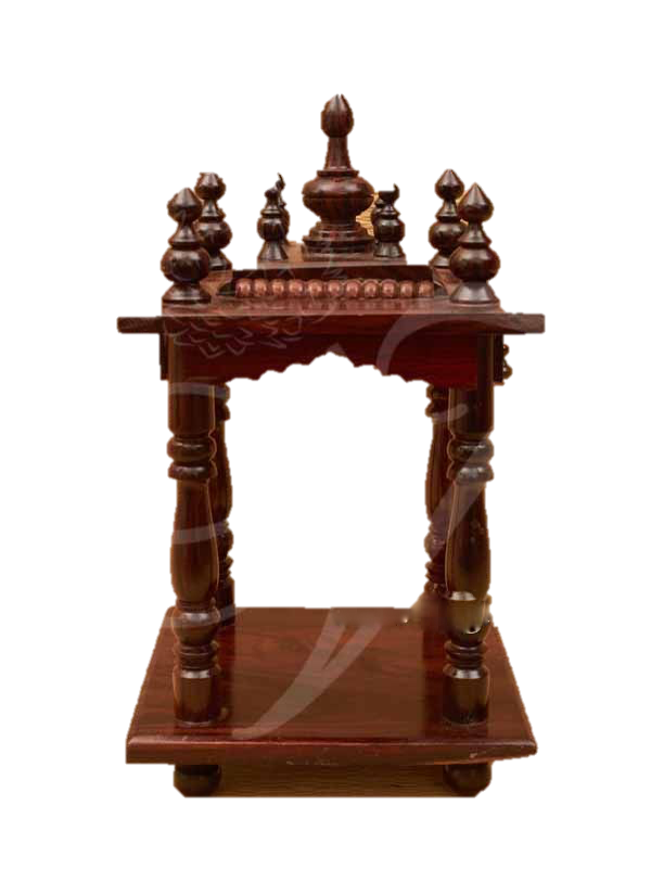 Wooden Pooja Mandap Mandir 10 inches