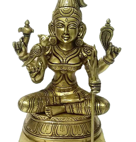 Kanchi Kamatchi Statue Brass 12 inches