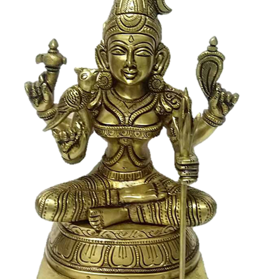 Kanchi Kamatchi Statue Brass 12 inches