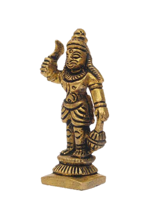 Madurai Veeran Statue Brass 2.5 inches