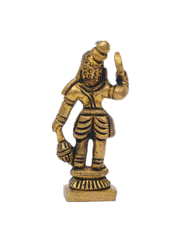 Madurai Veeran Statue Brass 2.5 inches