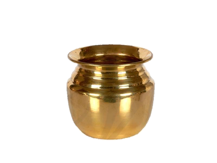 Plain kalasham Brass 3.5 inches