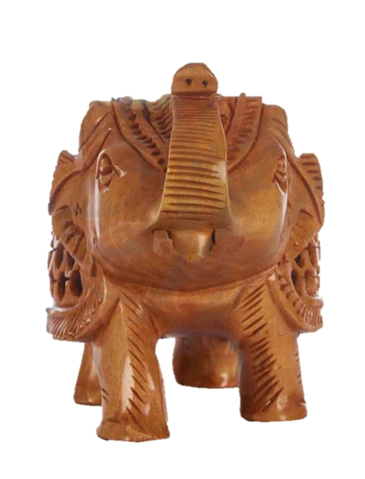 Wooden Elephant Jali 4.5 Inches
