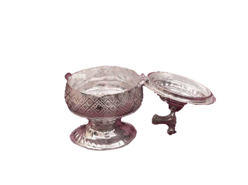 Kumkum chandan Cup Silver 3 Inches