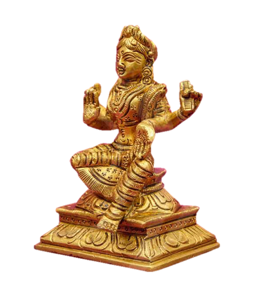 Balambika Thripurasundari Statue Brass 4.5 inches