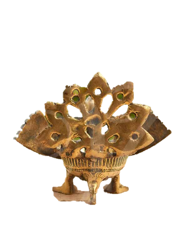 Brass Peacock Uruli 6.5 Inches