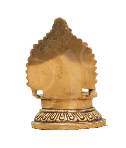 Lord Ganesha Vilakku Brass 4 inches