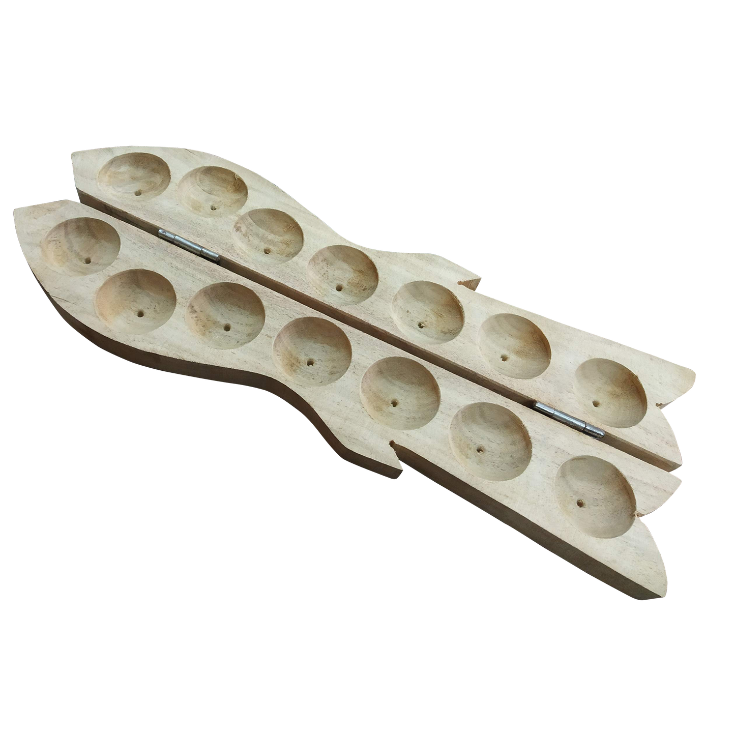 Fish Design Pallankuzhi wooden 15 inches